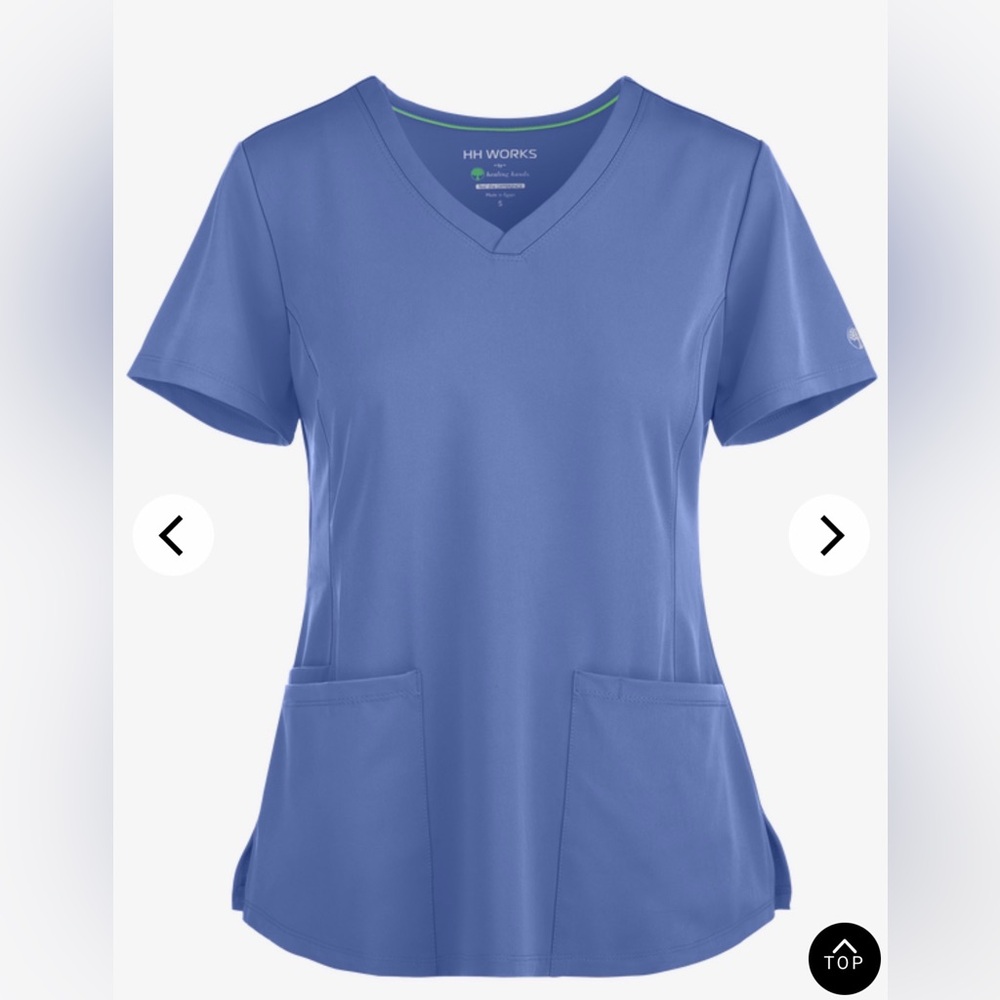 Healing Hands Women's Short Sleeve Blue Tee & Pants